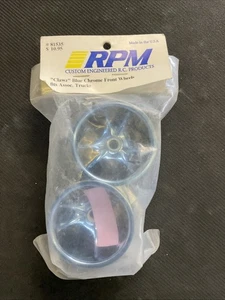 RPM81535 "Clawz" Blue Chrome Front Wheels for Associated Turcks - Picture 1 of 1