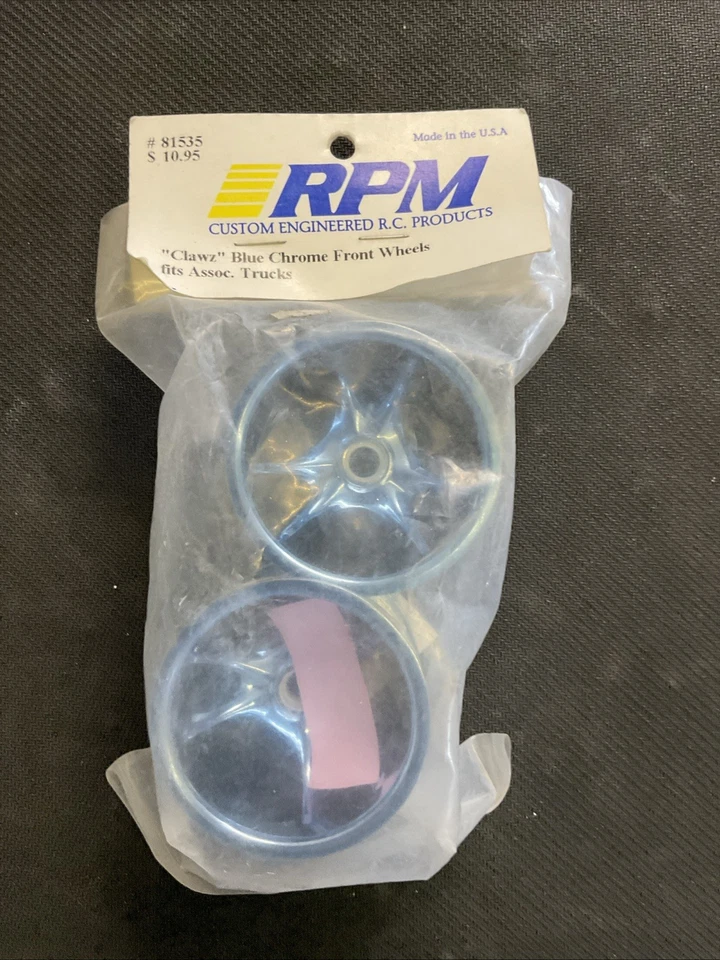 RPM81535 "Clawz" Blue Chrome Front Wheels for Associated Turcks - Image 1 of 1