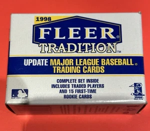 1998 Fleer Tradition Baseball Update Factory Sealed 100 Card Set - Picture 1 of 7