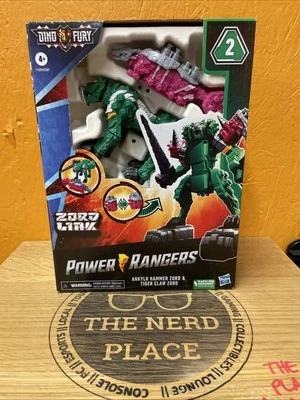 Power Rangers Dino Fury Zord Link ANKYLO HAMMER ZORD & TIGER CLAW ZORD NUEVO EN CAJA Foto 1 de 4