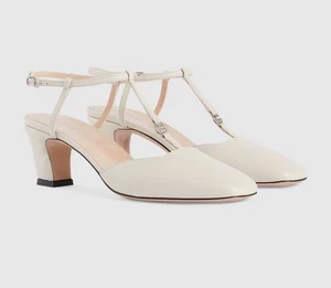 Gucci Mystic Leather Petite Slingback GG Heels 723446 EU 39,5, US 9,5 $ 1.050 - Bild 1 von 10