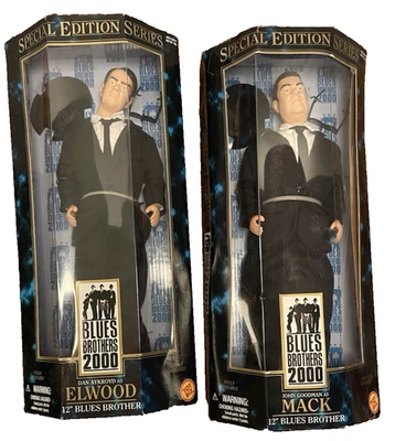 FIGURAS DE ACCIÓN~BLUES BROTHERS 2000~ELWOOD & MACK~(DAN AKROYD/JOHN GOODMAN) 1997 Foto 1 de 4