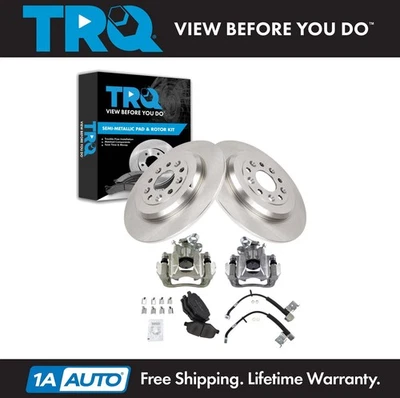 Kit de pastillas de freno y rotor TRQ semimetálico para Ford Explorer 2011 Foto 1 de 4