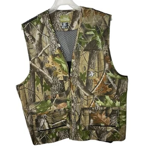 Quail Unlimited Green Camo Woodlands Hunting Hunter Dove Hunt Men’s Vest Sz XL - Picture 1 of 13