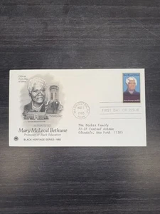 2137 Black Heritage Mary Bethune Educator FDC Fleetwood 1985 Washington DC PCS - Picture 1 of 2