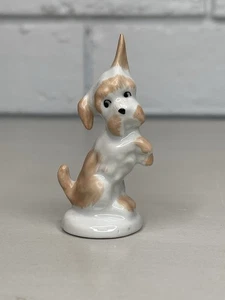 VTG Aquincum Budapest Hungary Terrier Puppy Dog Miniature Figurine Hand Painted - Picture 1 of 6