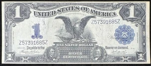 1899 Black Eagle US $1 Silver Certificate Large Note P312 - Picture 1 of 2