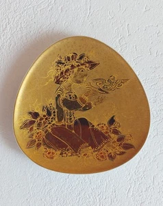 Gold Rosenthal Sheherazade Wandteller ca. 19,5 cm - Björn Wiinblad handgemalt - Bild 1 von 10
