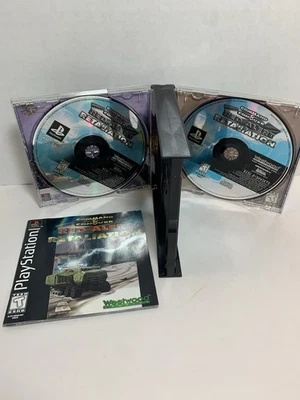 Command & Conquer: Red Alert Retaliation PS1 Game Discs and Manual - Good Disks - Image 1 of 4