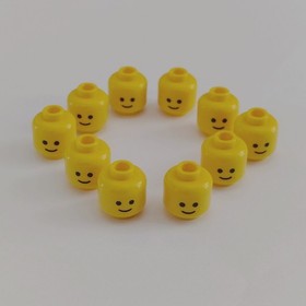 LEGO x10 Spacemen Heads | Compatible W/ LEGO Classic Space Tic Tac Toe (6533583)