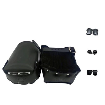 Rodilleras Antideslizantes con Correas Ajustables, Rodilleras de Cuero de Seguridad con Denso... Foto 1 de 4