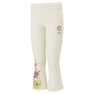 PUMA Liberty Floral Flared Pants Youth Girls White Casual Athletic Bottoms 62028 - Picture 1 of 2