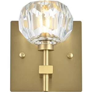Elegant Lighting 3509W6G Graham 1 Light 5 inch Gold Wall Sconce Wall Light - Picture 1 of 7