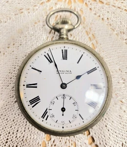 Vintage 1930s Enigma Swiss Mechanical Pocket Watch - Bild 1 von 10