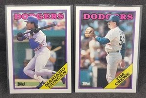 1987 Topps LA Dodgers Lot. Mariano Duncan & Tim Crews. - Picture 1 of 2