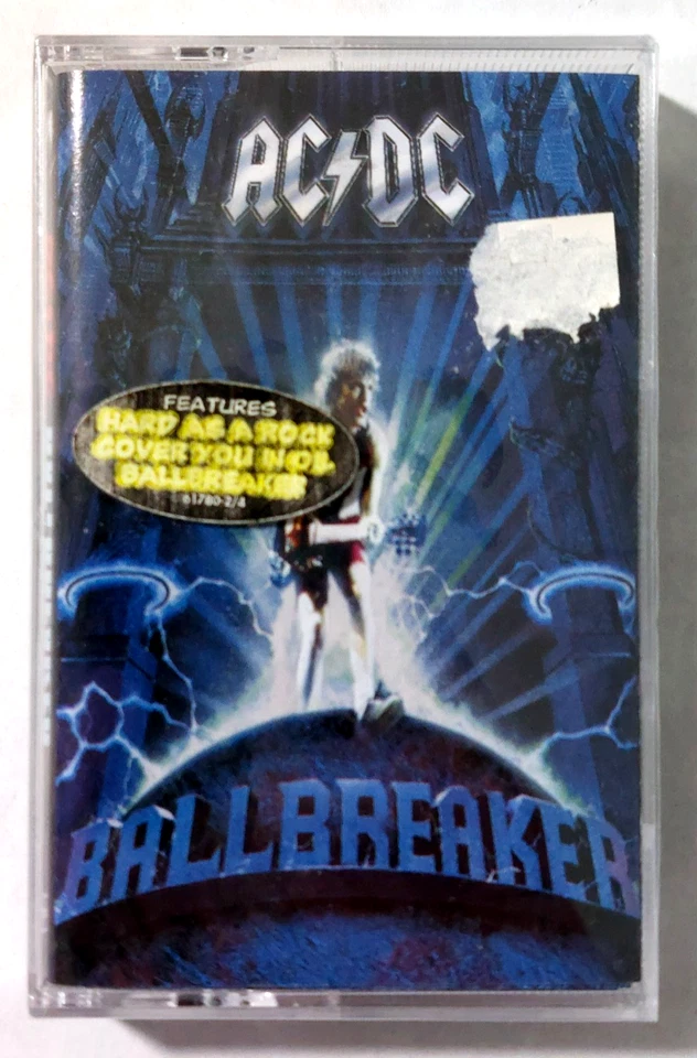 New! AC/DC Ballbreaker Cassette 1995 SEALED! Hard as a Rock Rick Rubin - Image 1 of 4