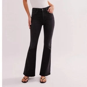 MOTHER Anthropologie Jeans The Weekender black Flare in Deep End Wash Gr. 32 - Bild 1 von 23