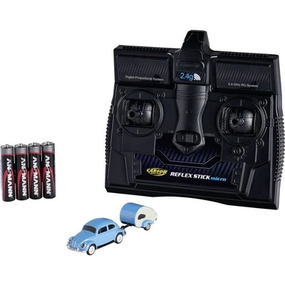 Carson Modellsport 500504148 VW Käfer mit Anhänger 1:87 RC Modellauto Elektro - Bild 1 von 4