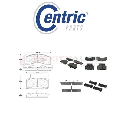Centric Semi Metallic Brake Pads w Shim for 1996-2002 Chevrolet Express 3500 wj Foto 1 de 4