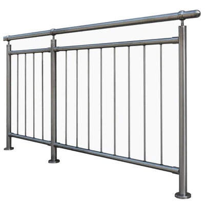 Geländer Edelstahl V2A  für Balkon Terrasse Zaun Treppe Brüstung Treppengeländer - Bild 1 von 4