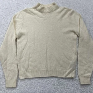 Pendleton Sweater 100% Merino Wool Turtleneck Pullover Classic Women’s M Ivory - Picture 1 of 8