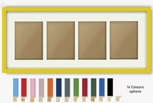 Gama de colores Splash x4 Multi 6x4" Apertura Collage Marco de fotos y montaje V7 - Imagen 1 de 15