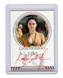 Rittenhouse 2022 Game of Thrones Keisha Castle-Hughes Obara Sand Red Sigil Auto