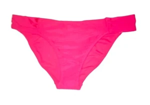 Ladies Size 14 Bikini Bottoms M&S Bright Pink Rio Hipster Briefs Ruched Bum - Picture 1 of 7