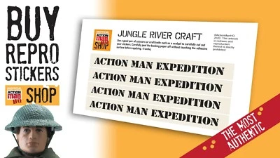 CHERILEA Action Man Jungle River Craft Stickers
