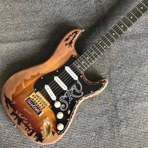 Relic SRV Electric Guitar Solid Gold Hardware Nitro Finish Alder Body 3S Pickups - Picture 1 of 8