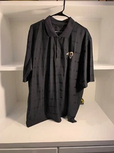 Los Angeles St. Louis Rams Dri-fit L Polo Shirt On Field Apparel NFL NFC 2XL - Picture 1 of 3