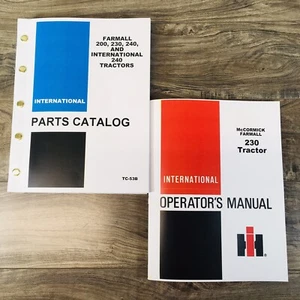 Farmall International 230 Tractor Parts Operators Manual Set Owners Catalog IH - Picture 1 of 9