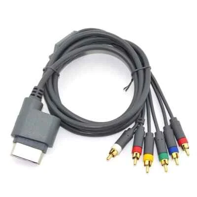 HD TV Component Composite Audio Video AV Cable Lead Cord for Microsoft Xbox 360 - Image 1 of 4