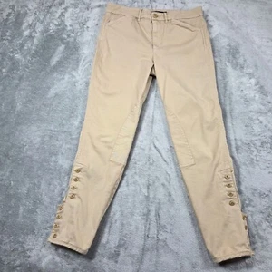 Lauren Ralph Lauren Pants Womens 6 Tan Equestrian Breeches Preppy Stretch Chinos - Picture 1 of 11