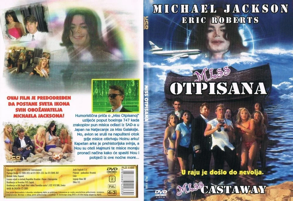 MISS CAST AWAY (2004) MICHAEL JACKSON - ERIC ROBERTS - CROATIAN DVD - Image 1 of 1