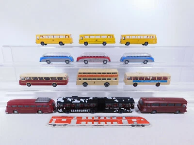 12x wiking H0 1:87 Bus: MB post + Büssing etc, Light Defects / Used#CP270-1 - Image 1 of 4