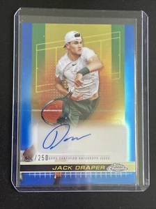2024 Topps Chrome I Blue Refractor /250 Jack Draper #TCA-JDR Rookie Auto RC - Picture 1 of 2