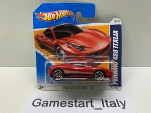 HOT WHEELS FERRARI 458 ITALIA 130/247 - HW ALL STARS 10/10 - NEW SEALED 2011 - Foto 1 di 8