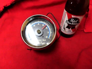 Vtg 1970's Sun Super tachometer,0-8000 RPM,3-7/8" OD,USA~GD+🤠ST6.4.25R - Picture 1 of 4
