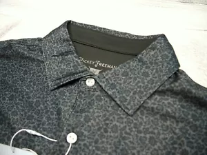 Camisa polo de golf Hickey Freeman Performance tela patrón floral nueva con etiquetas M $94 Ivy - Imagen 1 de 11