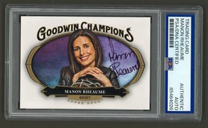 Manon Rheaume Signed 2020 Upper Deck Goodwin Champions Card #92 (PSA) Hockey - Bild 1 von 2