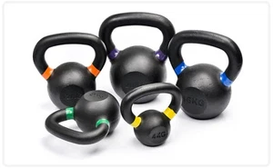 Pesa kettlebell pesas de hierro fundido peso pesas entrenamiento 4-20 kg mancuerna corta - Imagen 1 de 24