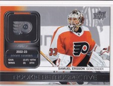 23/24 UD SERIES 1 SAMUEL ERSSON ROOKIE RETROSPECTIVE INSERT #8