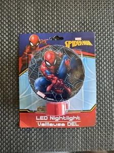 Spider-Man Marvel LED Super Hero Boy’s Plug-in Night Light Stocking Stuffer New! - Picture 1 of 2