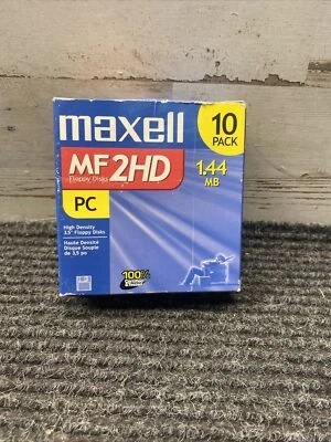 Disquetes Maxell MF 2HD 3,5" Alta Densidad Formateado IBM Caja Abierta 6 Izquierda Foto 1 de 4