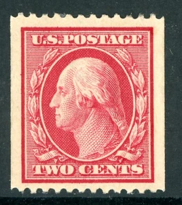 USA 1910 Washington 2¢ Carmine Perf 12 Horz Coil SL Wmk Scott #386 Mint K486 - Picture 1 of 6