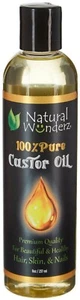 Olio di ricino puro Natural Wunderz 100% per capelli belli e sani - pelle - unghie 8 once - Foto 1 di 9