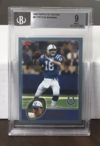 Peyton Manning 2003 primera edición #97 BGS 9 como nuevo pop 1 ¡solo 1 más alto! - Imagen 1 de 2