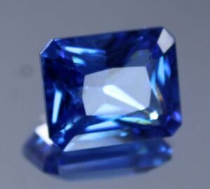 Loose Gemstone Natural Blue Sapphire 10 Ct Certified Emerald Shape