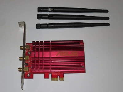 Asus PCE-AC68 3x3 AC1900 Dual Band PCI Express Wireless Adapter 802.11AC WiFi AC - Image 1 of 4